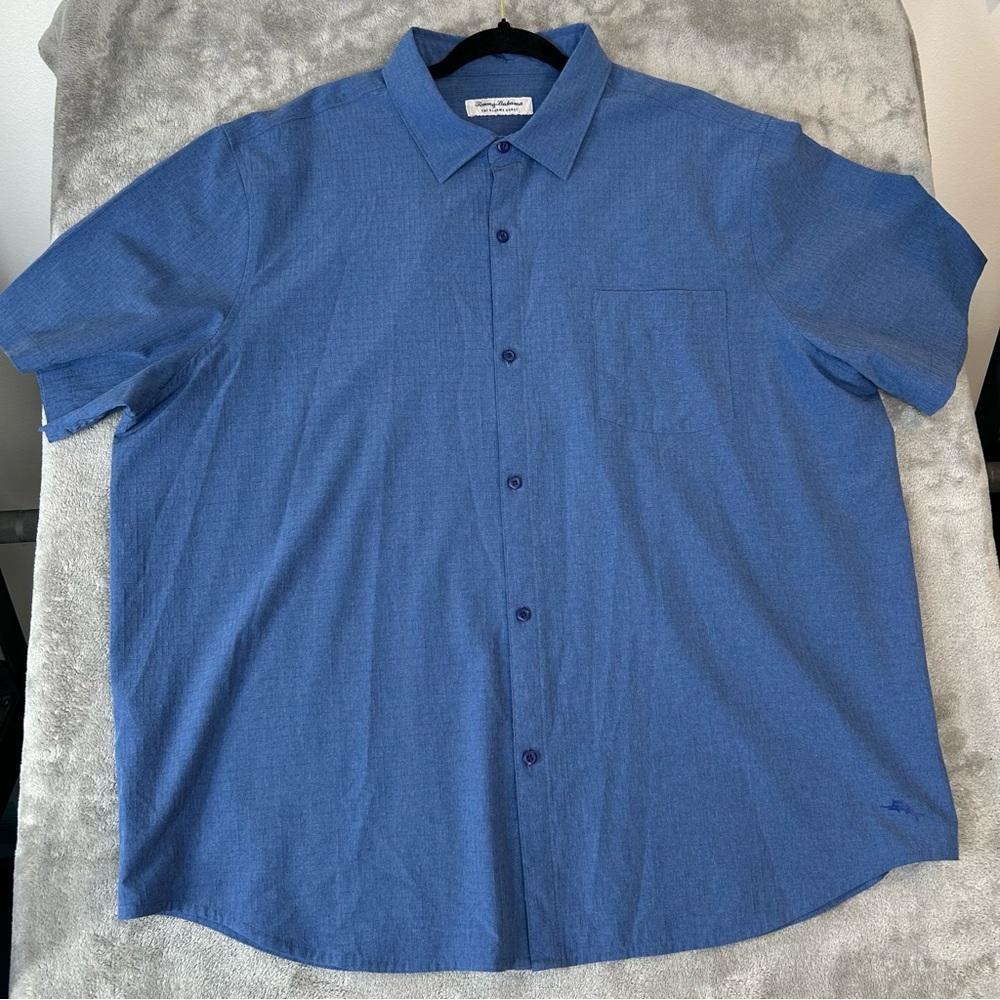 Tommy Bahama Shirt Color Blue Mens 2XL/TTG Bahama Coast Island Zone Beach Preppy